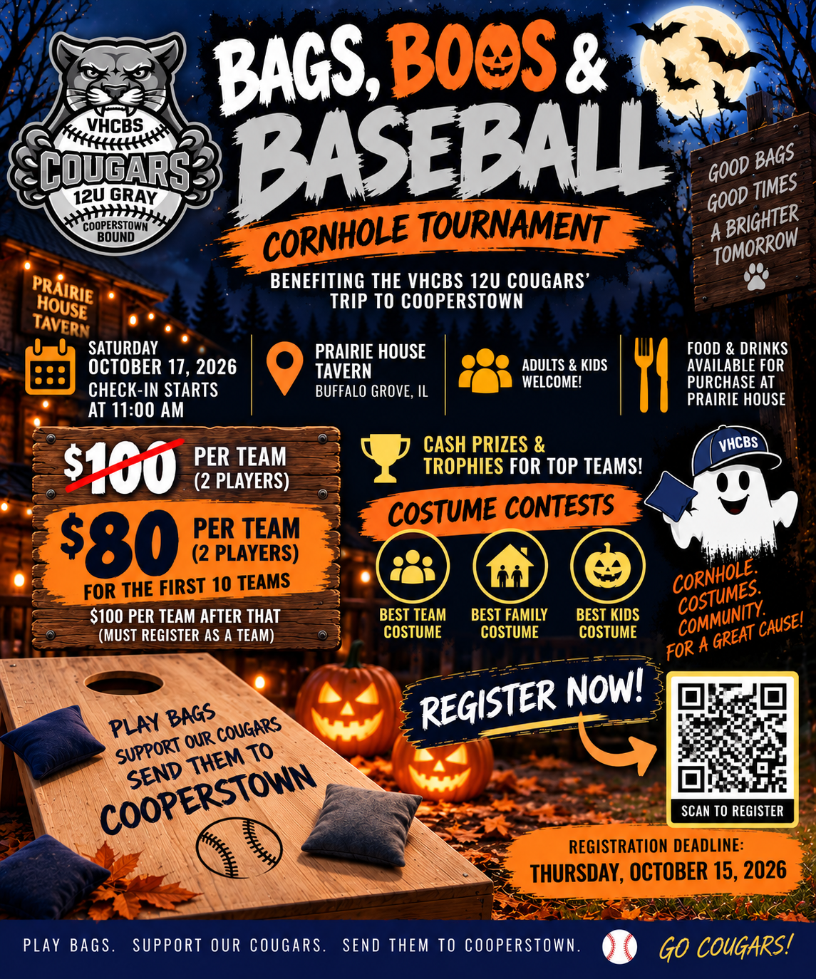Bags, Boos and Baseball in Buffalo Grove